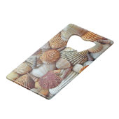Muscheln Geldbeutel Flaschenöffner (Vorderseite Schrägansicht)