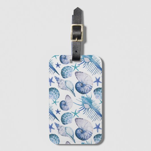 Muscheln Gepäckanhänger (Vorderseite Vertikal)