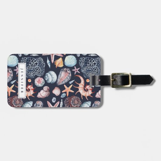 Muscheln Gepäckstück Gepäckanhänger (Vorderseite horizontal)