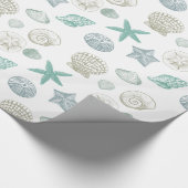 Muscheln Geschenkpapier (Ecke)