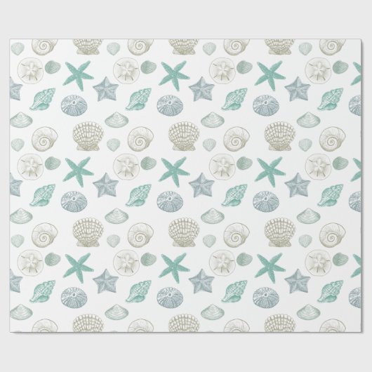 Muscheln Geschenkpapier (Flach)
