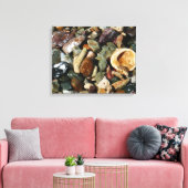 Muscheln-, Gestein- und Korallenfotografie Leinwanddruck (Insitu (Wohnzimmer))