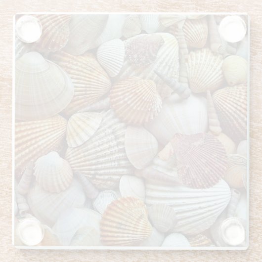 Muscheln Glasuntersetzer (Rückseite)