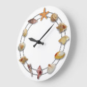 Muscheln Große Wanduhr (Winkel)