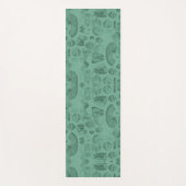 Muscheln grüne Stuhlensammlung Yogamatte (Vorderseite)