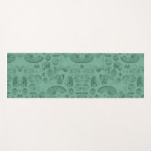 Muscheln grüne Stuhlensammlung Yogamatte (Vorderseite (Horizontal))