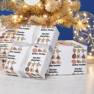 Muscheln Hart Außen Weich Innen Attitude Zitat Geschenkpapier