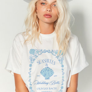 Muscheln & Hochzeitsglocken Junggesellinnenabschie Tri-Blend Shirt