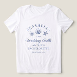 Muscheln & Hochzeitsglocken Junggesellinnenabschie Tri-Blend Shirt