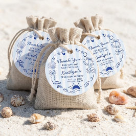 Muscheln & Hochzeitsglocken Strand-Junggesellinnen Geschenkanhänger