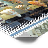 Muscheln im Fenster Poster (Ecke)