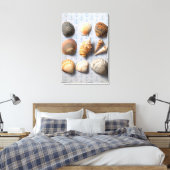 Muscheln im Hintergrund Leinwanddruck (Insitu (Schlafzimmer))