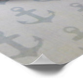 Muscheln im Hintergrund Poster (Ecke)