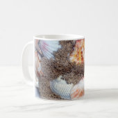 Muscheln im Meer farbenfroh Kaffeetasse (Vorderseite Links)