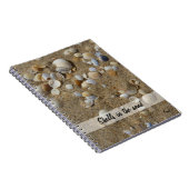 Muscheln im Sand Notizblock (Rechte Seite)
