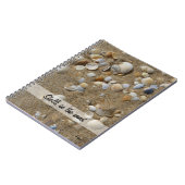 Muscheln im Sand Notizblock (Linke Seite)