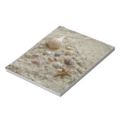 Muscheln im Sand Notizblock (Rotiert)