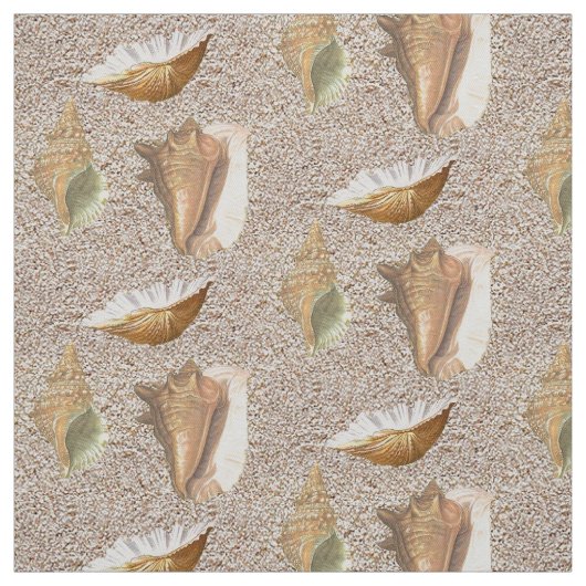 Muscheln im Sand Stoff (Muster)