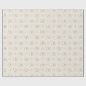 Muscheln im Sandverpackungspapier Geschenkpapier (Flach)