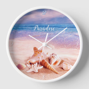 Muscheln im Sea Beach Paradise Uhr