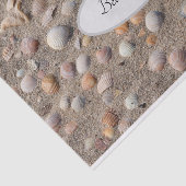 Muscheln im Sommer Strand Foto mit Text Seidenpapier (Ausschnitt)