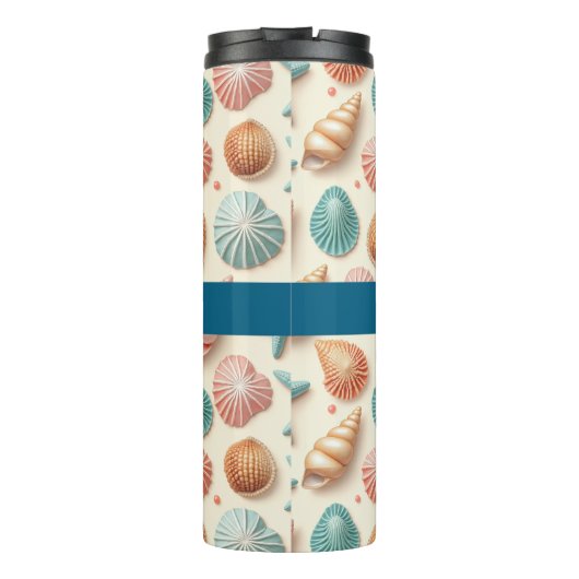 Muscheln im Überfluss Thermosbecher (Rückseite)