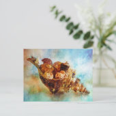 Muscheln im Wasser eines Pferdes Postkarte (Stehend Vorderseite)