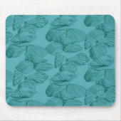 Muscheln in Aqua Mousepad (Vorne)