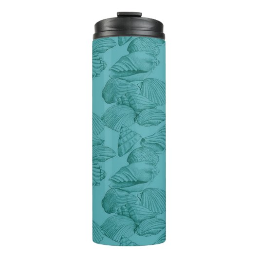 Muscheln in Aqua Thermosbecher (Vorderseite)