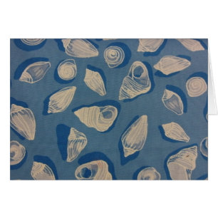 Muscheln in Blau