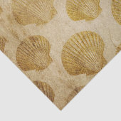 Muscheln in Brauntönen Seidenpapier (Detail)