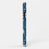 Muscheln in dunkelblau Case-Mate iPhone hülle (Hinten/Rechts)