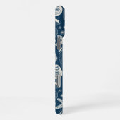 Muscheln in dunkelblau iPhone hülle (Rechte Seite)