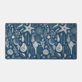 Muscheln in dunkelblau schreibtischunterlage (Vorderseite)