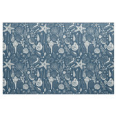 Muscheln in dunkelblau stoff (Yard (91,4 cm))