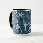 Muscheln in dunkelblau tasse (Vorderseite Links)