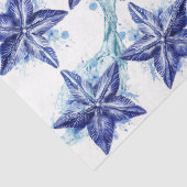 Muscheln in einem Wasserschwall Seidenpapier (Detail)