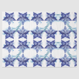 Muscheln in einem Wasserschwall Seidenpapier