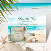 Muscheln in Flaschen | Nautische Hochzeit Save The Date