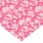 Muscheln in tiefer Koralle und Pastellrosa Kurzer Tischläufer (Ecke)