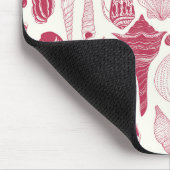 Muscheln in Viva Magenta - Farbe des Jahres 2023 Mousepad (Ecke)