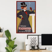 Muscheln Isadschanov Ad ~ Moskau 1900 Poster (Heimbüro)