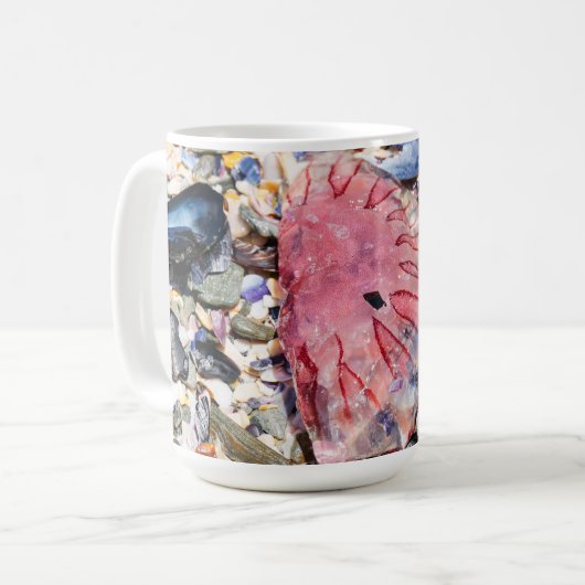 Muscheln Jellyfish Ocean Beach View Kaffeetasse (Vorderseite Links)