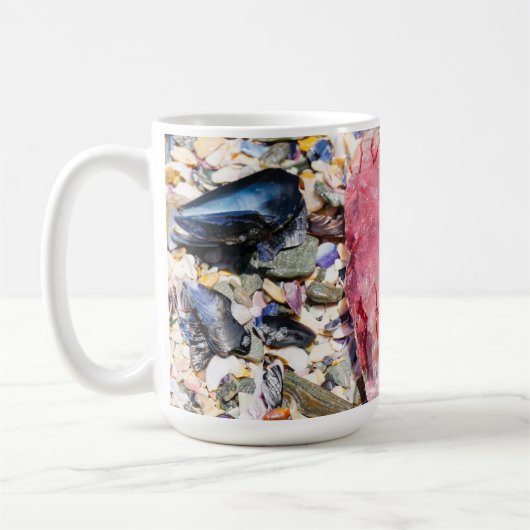 Muscheln Jellyfish Ocean Beach View Kaffeetasse (Links)