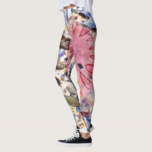 Muscheln Jellyfish Ocean Beach View Leggings (Links)