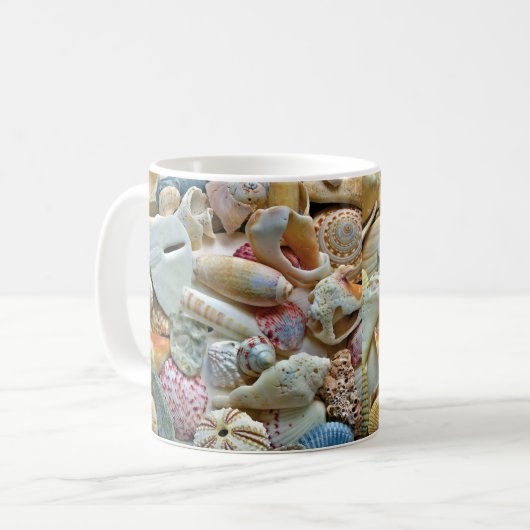 Muscheln Kaffee Tasse (Vorderseite Links)