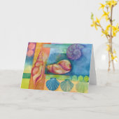 Muscheln Karte (Gelbe Blume)