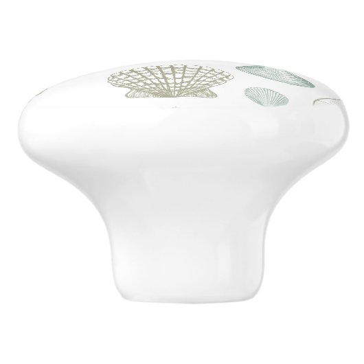 Muscheln Keramikknauf (Seitenansicht)