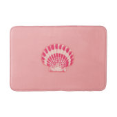 Muscheln - Korallenfarben Badematte (Vorderseite)