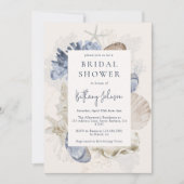 Muscheln Korallenriff Brautparty Einladung (Vorderseite)